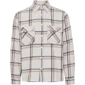 Blend Camisa creme / castanho claro / preto / branco