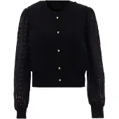 NAEMI Casaco de malha preto