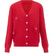Nascita Casaco de malha vermelho