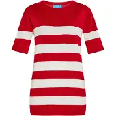 SANIKA Pullover vermelho / branco