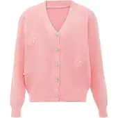 Nascita Casaco de malha cor-de-rosa