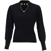 Nascita Pullover preto / branco