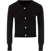 NAEMI Casaco de malha preto / branco