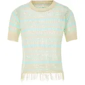 MAHISHA Pullover bege / turquesa