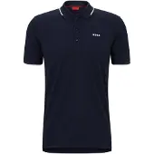 HUGO Camisa 'Dinoso' azul escuro / branco
