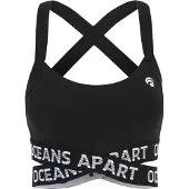 OCEANSAPART Soutien de desporto 'Beauty' preto / branco