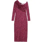 Desigual , Vestido com estampado psicodélico, PoliÉSter, Vermelho, XL