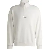 HUGO Sweatshirt 'Durty244' preto / branco