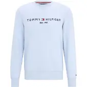 Tommy Hilfiger Sweatshirt 'Logo Embroidery Flex' navy / azul claro / vermelho / branco