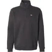 Tommy Hilfiger Sweatshirt 'Tommy Flag Quarter-zip' preto