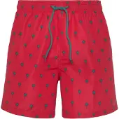 s.Oliver Calções de banho verde / vermelho / preto