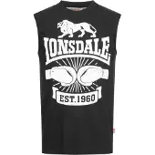 Lonsdale Camisa 'Cleator' preto / branco
