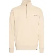 !Solid Sweatshirt 'Hann' bege / preto