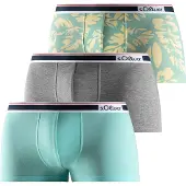 s.Oliver Boxers cinzento / menta / preto / branco