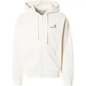Carhartt WIP Casaco em moletão 'American Script' bege claro