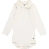 Petit Bateau Macacão/Body azul noturno / branco