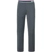 s.Oliver Calças de pijama petróleo / vermelho / offwhite