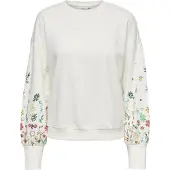 ONLY Sweatshirt 'ONLBrooke' menta / verde escuro / laranja / branco