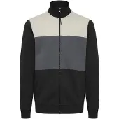 Blend Casaco em moletão 'Block' bege / cinzento / preto