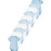 Next Macacão/Body azul / branco