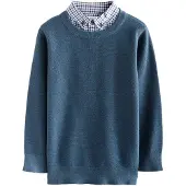Next Pullover navy / petróleo / branco