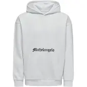 Only & Sons Sweatshirt 'ONSApoh Life' cinzento claro / vermelho / preto / branco