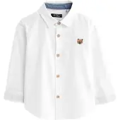 Next Camisa castanho / branco