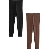 Next Leggings castanho / preto