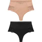 Next Cueca modeladora bege escuro / preto
