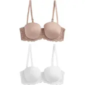 Next Soutien bege escuro / branco