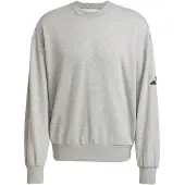 Adidas Sweatshirt de desporto 'Essentials' acinzentado / preto