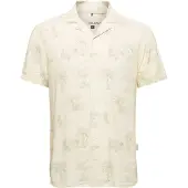 Blend Camisa bege / verde