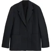Desigual , Blazer com costuras em contraste, PoliÉSter, Preto, L