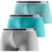 s.Oliver Boxers turquesa / acinzentado / branco