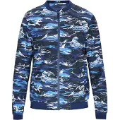 ALEKO Casaco de inverno azul / branco