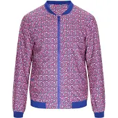 ALEKO Casaco meia-estação azul-violeta / rosa / branco