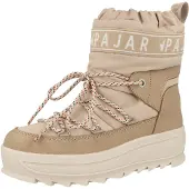Pajar Botas de neve 'Galaxyy' bege / camelo / branco