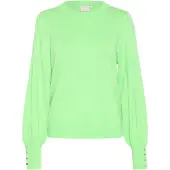 Kaffe Pullover verde néon
