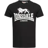 Lonsdale Camisa 'Sheviock' preto / branco