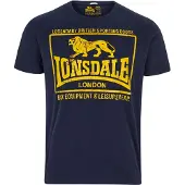 Lonsdale Camisa 'Hounslow' azul noturno / amarelo dourado