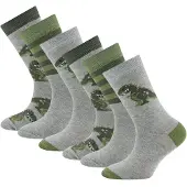 Ewers Meias 'Dino' cinzento / verde escuro / offwhite