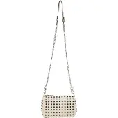NAEMI Clutches preto / prata / branco lã