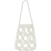 Koosh Malas de tiracolo branco pérola