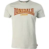 Lonsdale Camisa 'Classic' amarelo / cinzento / vermelho escuro