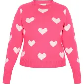 Jalene Pullover rosa / branco