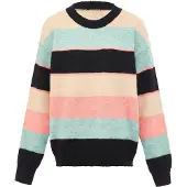 Jalene Pullover azul céu / pitaya / pó / preto