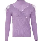 Bling bling by leo Pullover lavanda / branco