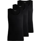 BOSS para homem. 50542132 Pacote de 3 camisetas Classic preta (XXL), Preto, Homewear, Algodão, Sem mangas / correias