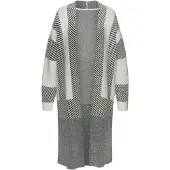 LASCANA Casaco de malha cinzento / branco