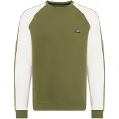 Blend Sweatshirt 'NEVILLE' verde / branco